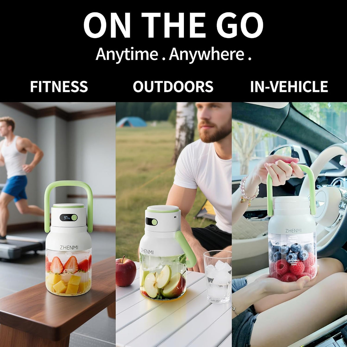 Cordless Blender – 33oz Two-Serving Capacity for Smoothies Anywhere