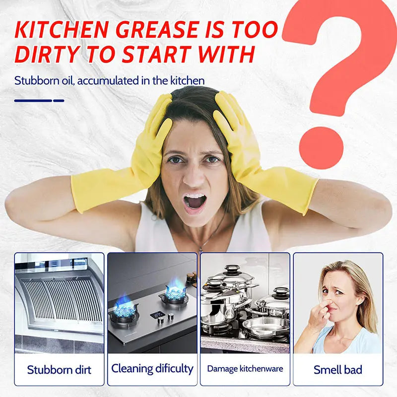 Kitchen Grease Remover - Spray & Wipe Away Tough Grease