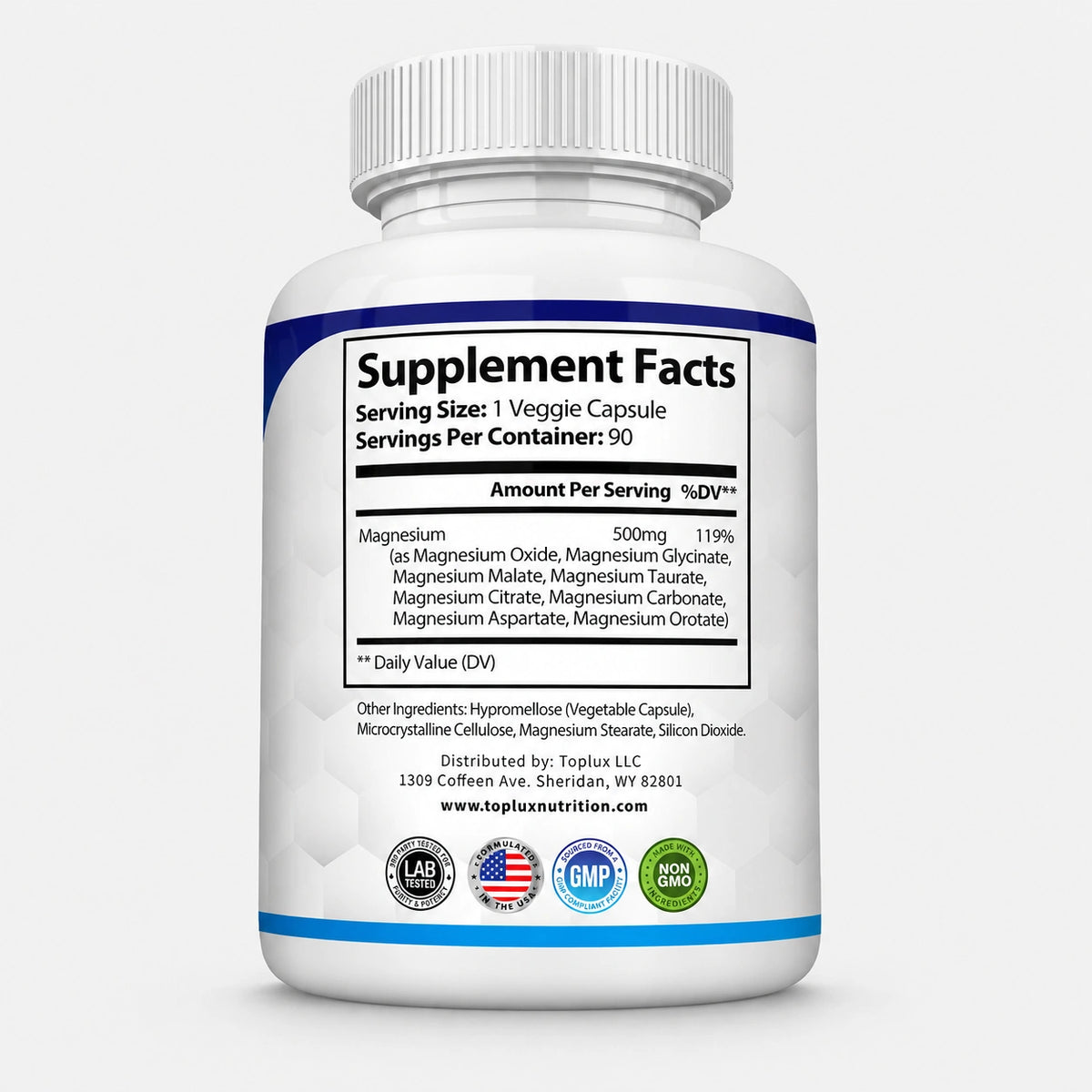 Toplux Magnesium Complex 8 Essential Magnesium Supplement | Buy 1 Get 1 Free