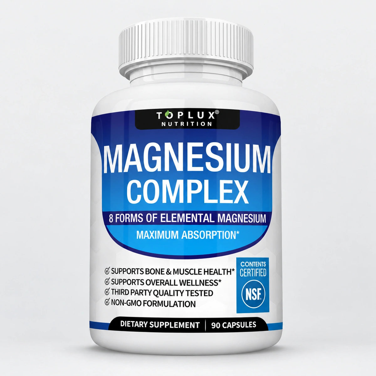 Toplux Magnesium Complex 8 Essential Magnesium Supplement | Buy 1 Get 1 Free