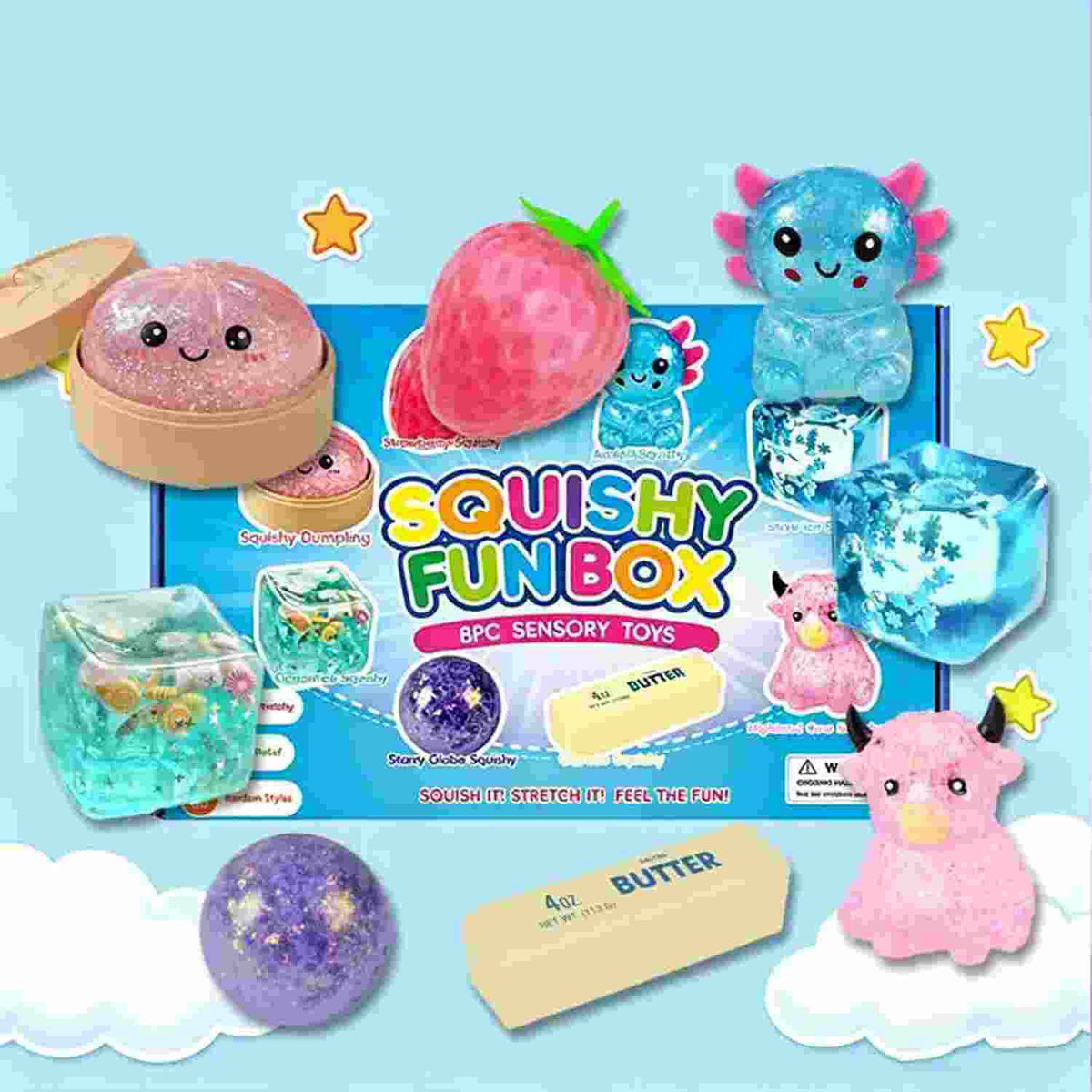 【Limited Time Buy 3 Get 1 Free】8-Pack Squishy Stress Relief Toys