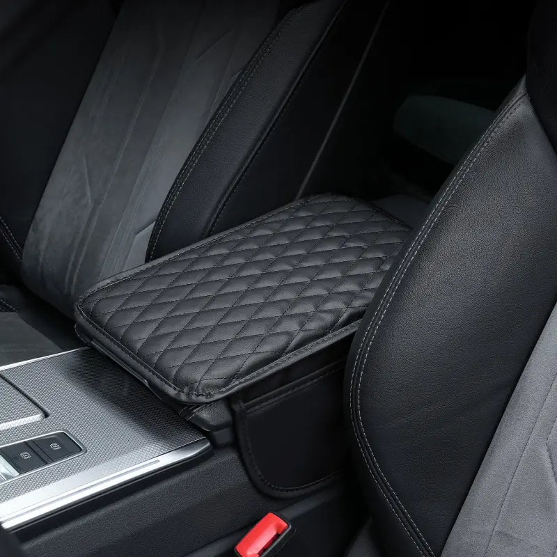 Ergonomic Memory Foam Car Armrest Cushion with Storage