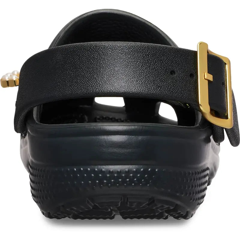 Elevate Everyday Comfort with Metallic Accent Platform Clogs