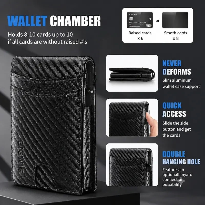 Slim Pop-Up RFID Blocking Wallet