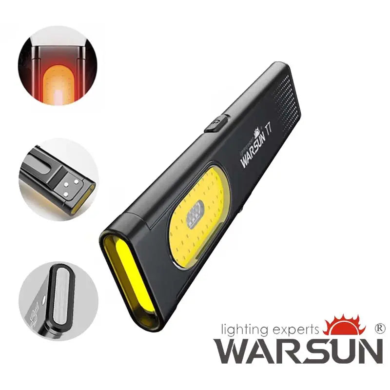 Ultra-Bright Rechargeable Pocket EDC Flashlight with COB Side Light