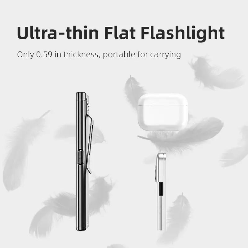 Ultra-Bright Rechargeable Pocket EDC Flashlight with COB Side Light
