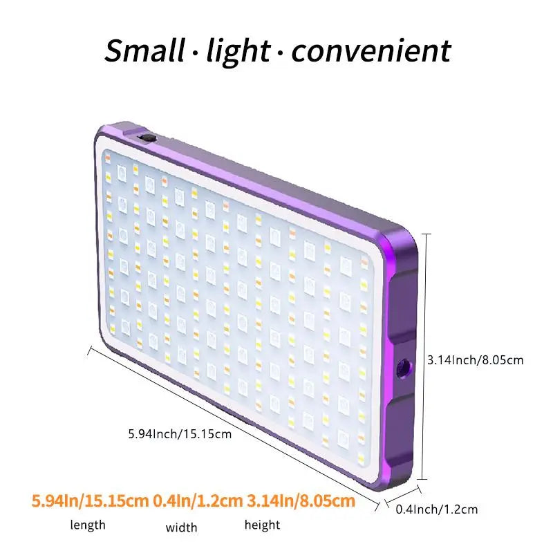Portable Pocket RGB LED Video Light for Creator Studio