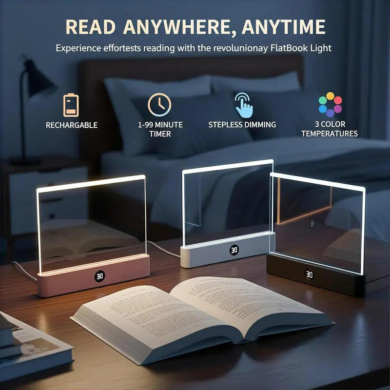 Ultra-Clear Flat Book Light for Night Reading