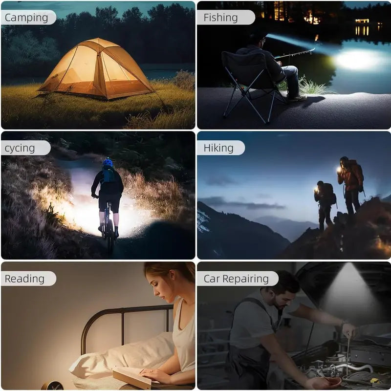 Ultra-Bright Rechargeable Pocket EDC Flashlight with COB Side Light