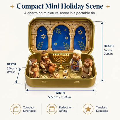 Pocket-Size Nativity Set – Tiny Storage Box For Christmas Display Anywhere