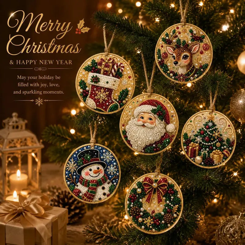 Christmas Diamond Painting Ornaments - DIY Sparkle Craft For Festive Tree Decor