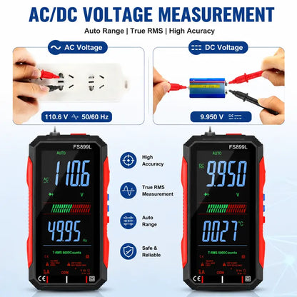 Digital Multimeter - True RMS Auto-Ranging For Easier Electrical Testing