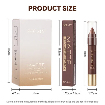 Matte Lipstick Set – 6 Brown Shades For Every Lip Look