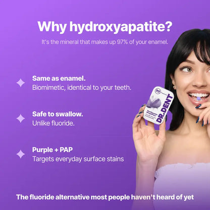 Purple Toothpaste Tablets - Tone-Correcting Formula For A Brighter-Looking Smile