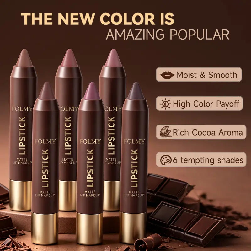 Matte Lipstick Set – 6 Brown Shades For Every Lip Look