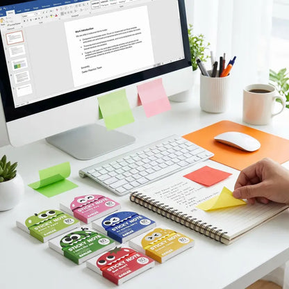 Cute Pull-Out Sticky Notes - Fun Transparent Design For Smarter Notes & Creative Organization
