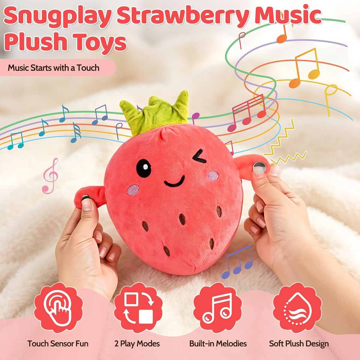 Interactive Music Plush Toy – Touch-Sensing Play For Laughs Together