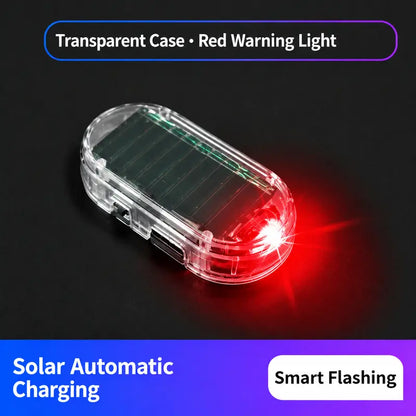 Solar Car Warning Light – Auto-Flashing Security Deterrent for Parked Cars