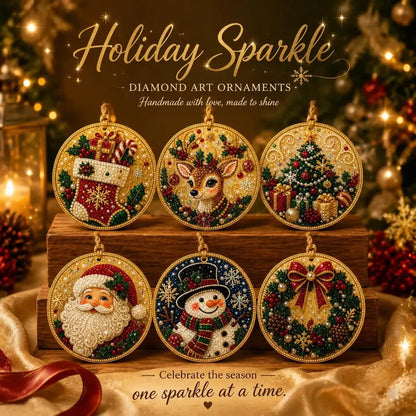 Christmas Diamond Painting Ornaments - DIY Sparkle Craft For Festive Tree Decor