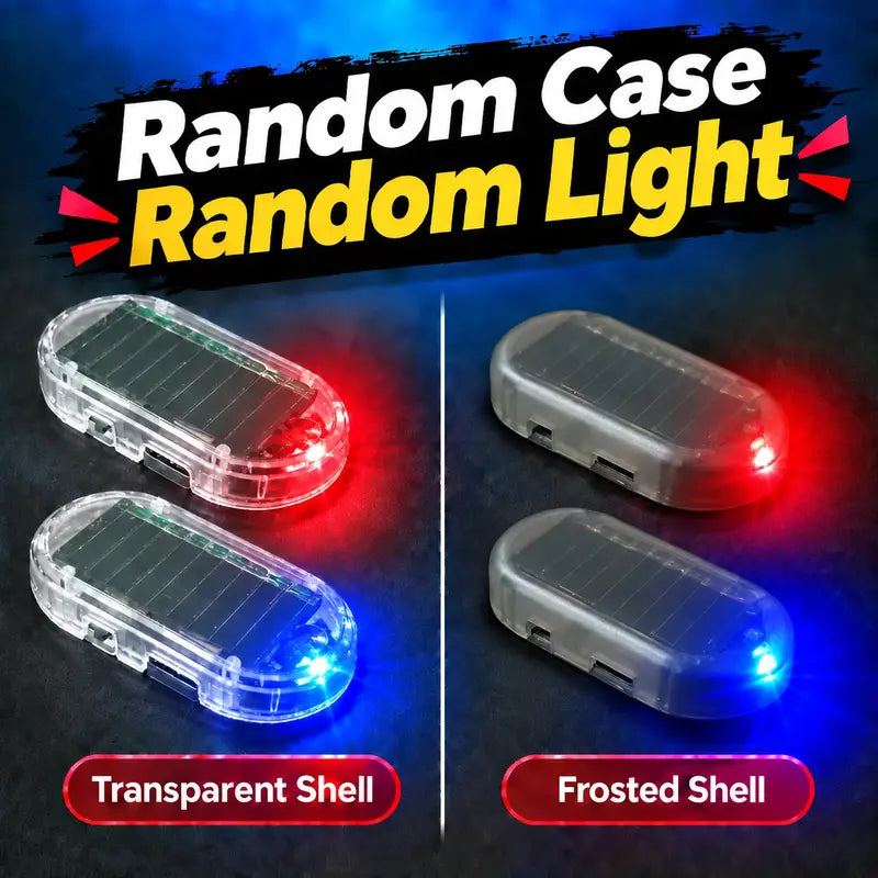 Solar Car Warning Light – Auto-Flashing Security Deterrent for Parked Cars