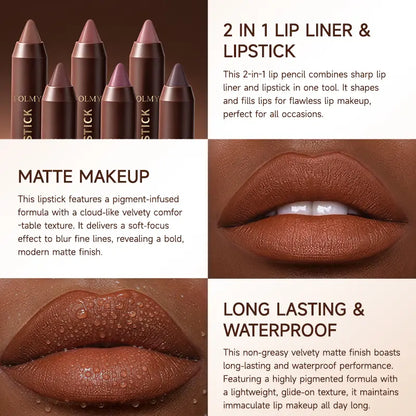Matte Lipstick Set – 6 Brown Shades For Every Lip Look