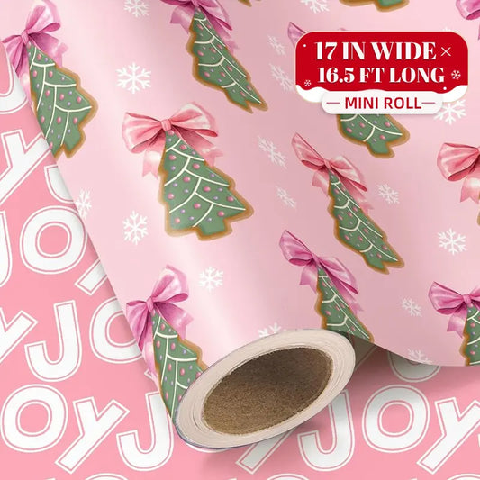 Reversible Christmas Gift Wrapping Paper Roll (17" x 120") | Buy 1 Get 1 Free