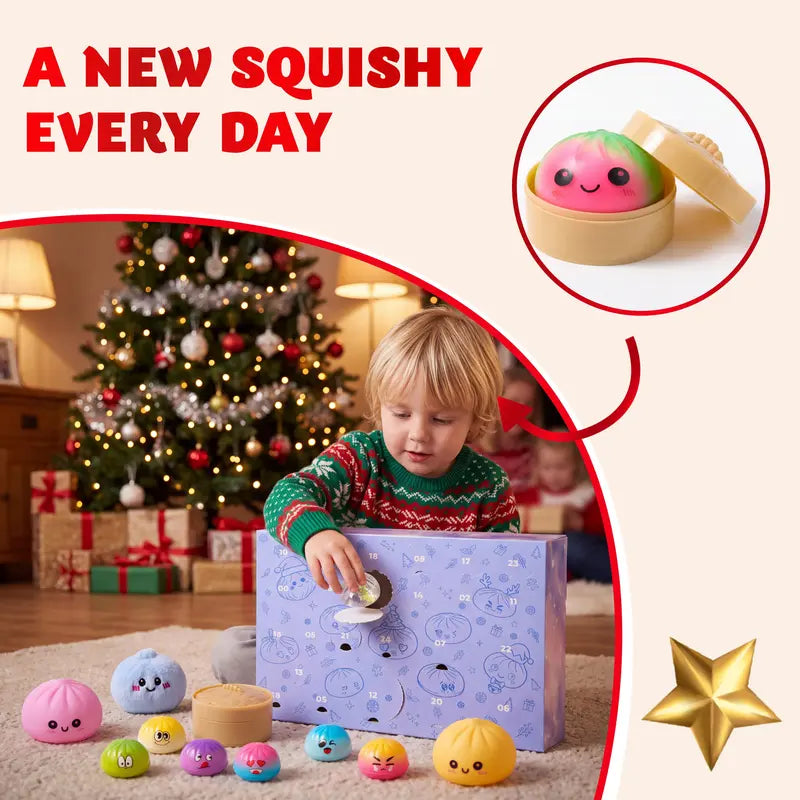 JOYIN 24 Pcs Mystery Dumpling Toys Advent Calendar