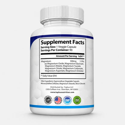Toplux Magnesium Complex 8 Essential Magnesium Supplement | Buy 1 Get 1 Free