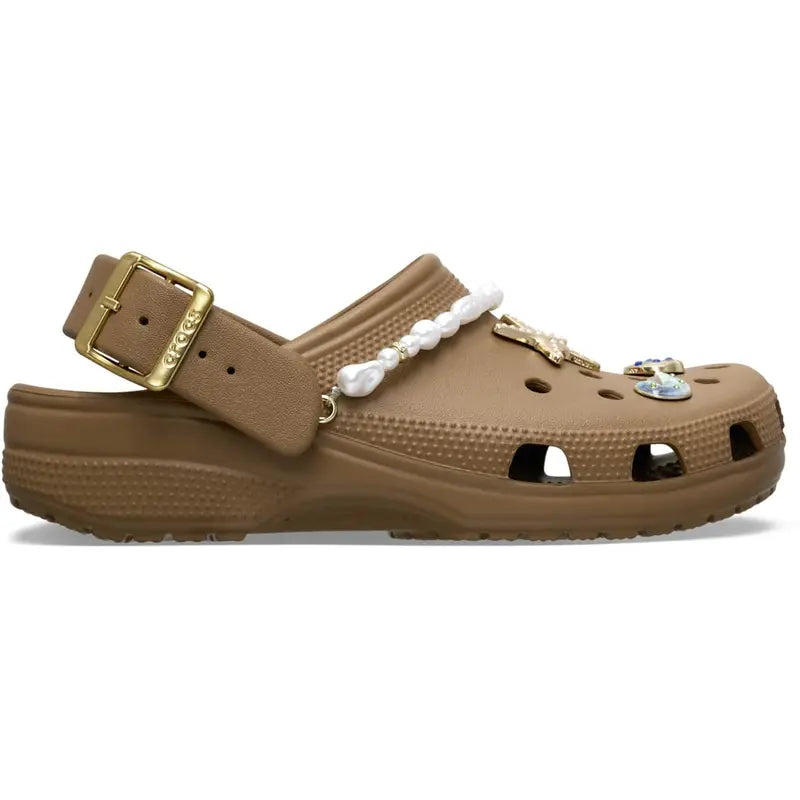 Elevate Everyday Comfort with Metallic Accent Platform Clogs
