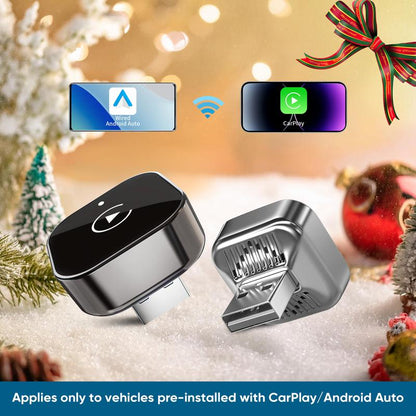 Wireless CarPlay & Android Auto Adapter: Instant Auto-Connect 2-in-1 Converter