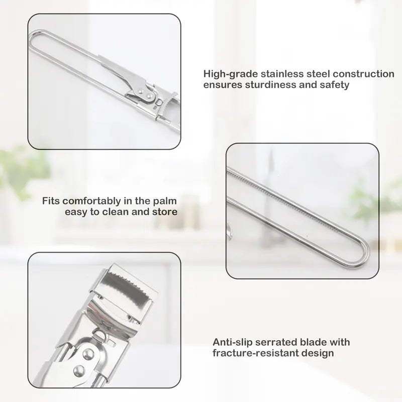 Effortless Adjustable Stainless Steel Jar Opener for Weak Hands | Buy 1 Get 1 Free