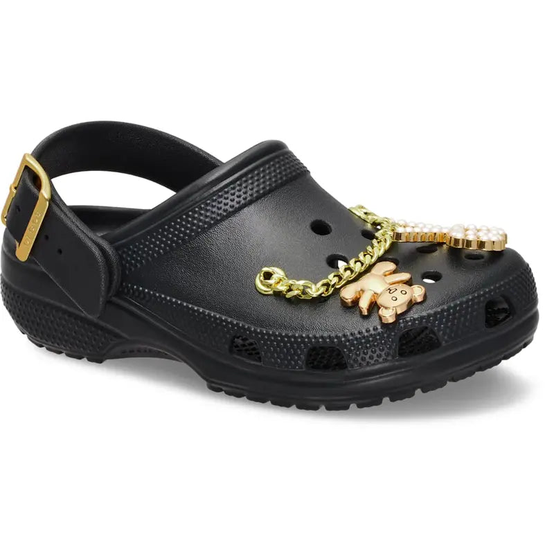 Elevate Everyday Comfort with Metallic Accent Platform Clogs