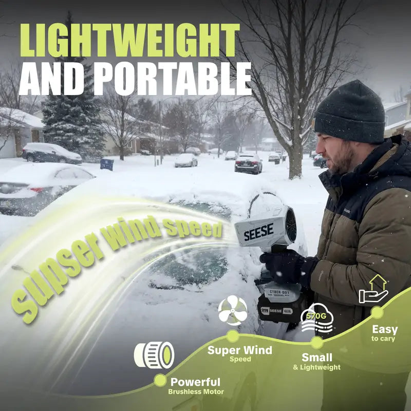Ultra-Powerful Cordless Turbo Blower with 2000g Extreme Thrust Force