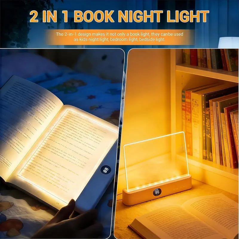 Ultra-Clear Flat Book Light for Night Reading