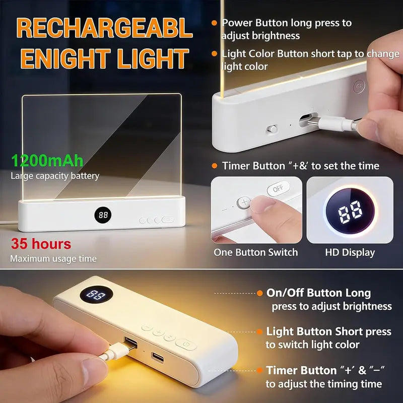 Ultra-Clear Flat Book Light for Night Reading