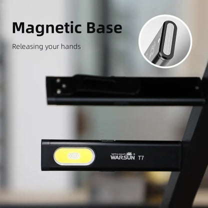 Ultra-Bright Rechargeable Pocket EDC Flashlight with COB Side Light