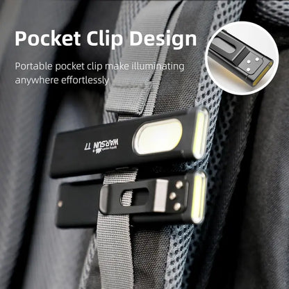 Ultra-Bright Rechargeable Pocket EDC Flashlight with COB Side Light